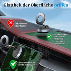 PlusAcc Vakuum Handyhalterung Auto Saugnapf - 360°Drehbar Zusammenklappbar Tragbar Magnetisch Handy Halter für iPhone 17/16/15/14/13/12 an Windschutzscheibe/Armaturenbrett/Spiegel befestigt