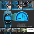 Powarobor 18V Akku Kompressor Kompatibel mit Makita 18V Akkus,10.34 bar Akku Autokompressor/kabellos Luftpumpe für Fahrrad/Auto/Motorrad 150PSI, Automatisch Stop,LED Lampe (ohne Akku, ohne Ladegerät)