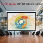 Pyle Beamer Rollo-Leinwand, 72 Zoll, 144x107 cm 4:3, Full-HD & 4K-kompatibel, Ausziehbar, Projektor- Leinwand für Wand/Decke, ideal für Heimkino & Präsentationen