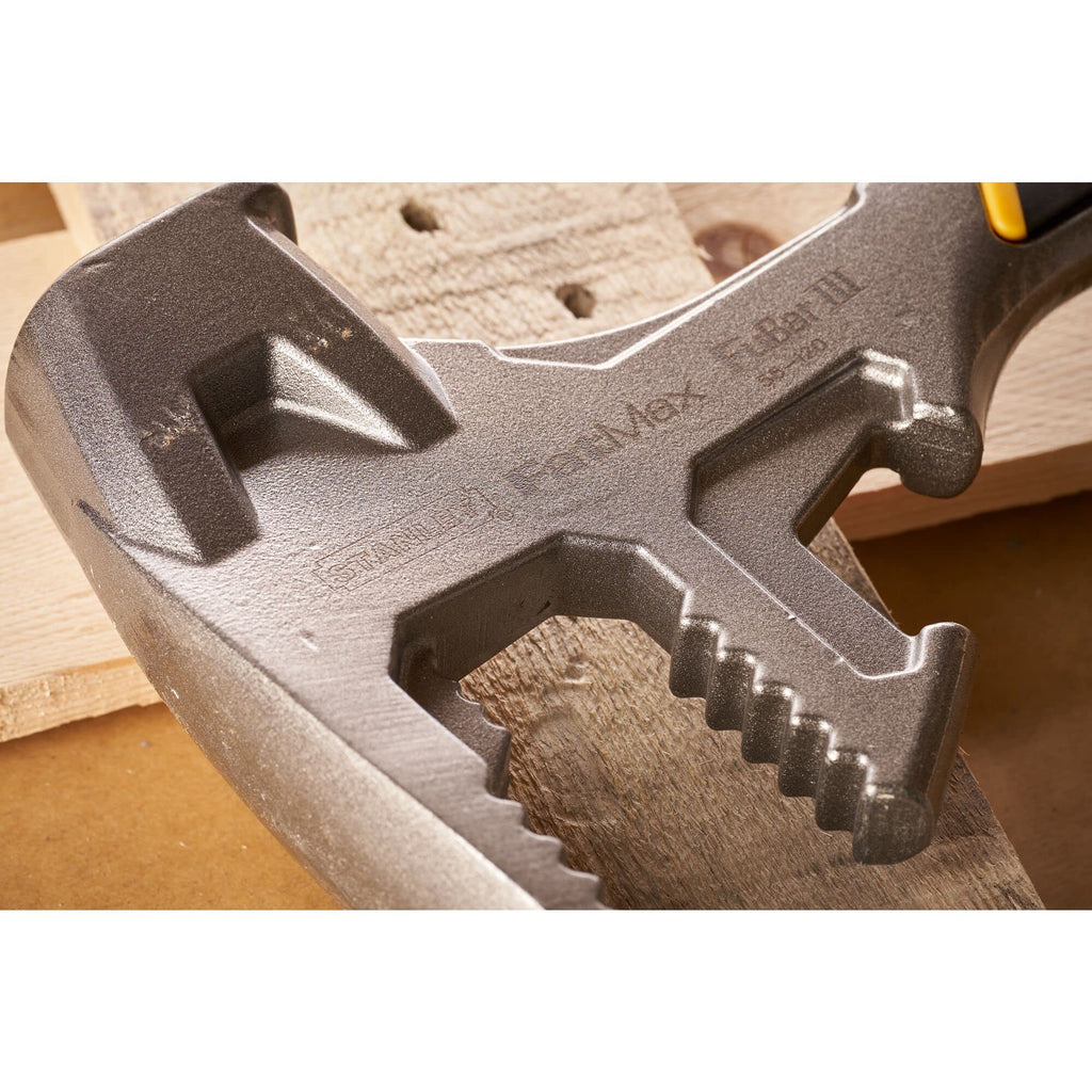 STANLEY FatMax Abbruchwerkzeug Brecheisen Stemmeisen Fubar III (5-in-1 Abbruchwerkzeug, Vorschlaghammer, Nagelschlitz, Backen für Hölzer, Stemmeisen) 1-55-120