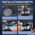 MSXTTLY Vakuum Magnetischer Handyhalterung Auto für Magsafe Autohalterung, 2026 Upgraded Vmag-S1 Handyhalterung Auto Magnet für Alle Handys, 360° Drehbar, Schwarz