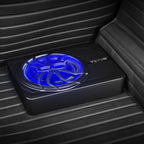 VEVOR Untersitz Auto Subwoofer 440 W 254 mm schlanker Auto Subwoofer unter dem Sitz Subsystem mit eingebautem Verstärker, Hoch-/Niedrigpegel-Eingang und Lautstärkeregler für SUVs Lkws