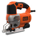 Black+Decker Elektronik-Pendelhub-Stichsäge (650 Watt, 19mm Hublänge, max. 90 mm Schnitttiefe, 3 Pendelhubstufen für vielseitigen Einsatz, variable Hubzahl, inkl. 2 Sägeblätter + Koffer) BES610K