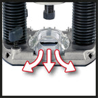 Einhell Oberfräse TC-RO 1155 E (1100 W, Ø 6 und 8 mm, Drehzahlregelung, Parallelanschlag, Absaugadapter, inkl. Zubehör)