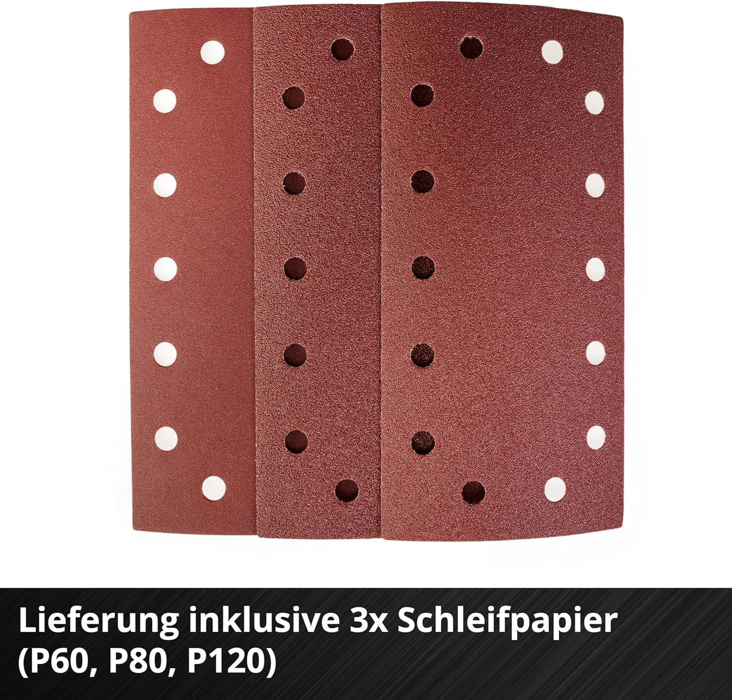 Einhell Akku-Schwingschleifer TE-OS 18/230 Li Solo (Drehzahlelektronik, Micro-Klett, Fußplatte aus Aluminium, Staubfangsack, inkl. 3x Schleifpapier, ohne Akku und Ladegerät)