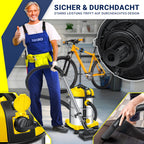 MASKO® Industriestaubsauger Staubsauger Nass Trocken Sauger Edelstahl 2300W + Steckdose, Blasfunktion, Saugschlauch & Nass-Saugen, Push&Clean, Industriesauger mit & ohne Beutel, Inkl Filter beutellos