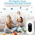 Ozongenerator, Luftreiniger Ozongenerator Geruchskiller, Air Purifier, Luftreiniger Allergiker, Air Ozonizer Generator, Ozongerät für Badezimmer, Küche, Rauch, Autos, Haustiere, Formaldehyd und Geruch