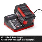 Original Einhell Starter Kit 5,2 Ah Akku und Fastcharger Power X-Change (Li-Ion, 18 V, 80 min Ladezeit, passend für alle Power X-Change Geräte)