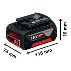 Bosch Professional 18V System Akku GBA 18V 4.0Ah