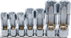 BGS 1105 | Spezial-Steckschlüssel-Einsatz-Satz, geschlitzt | 10 mm (3/8") | SW 10 - 19 mm | 7-tlg.