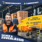 MASKO® Heizkanone 30kW Diesel Bautrockner Bauheizer Heißluftgenerator Heizgebläse 38L Tank mit Thermostat Ölheizer Luftstrom 750m³/h/Stunde Ölbeheizung Heizlüfter Heizstrahler Schwarz