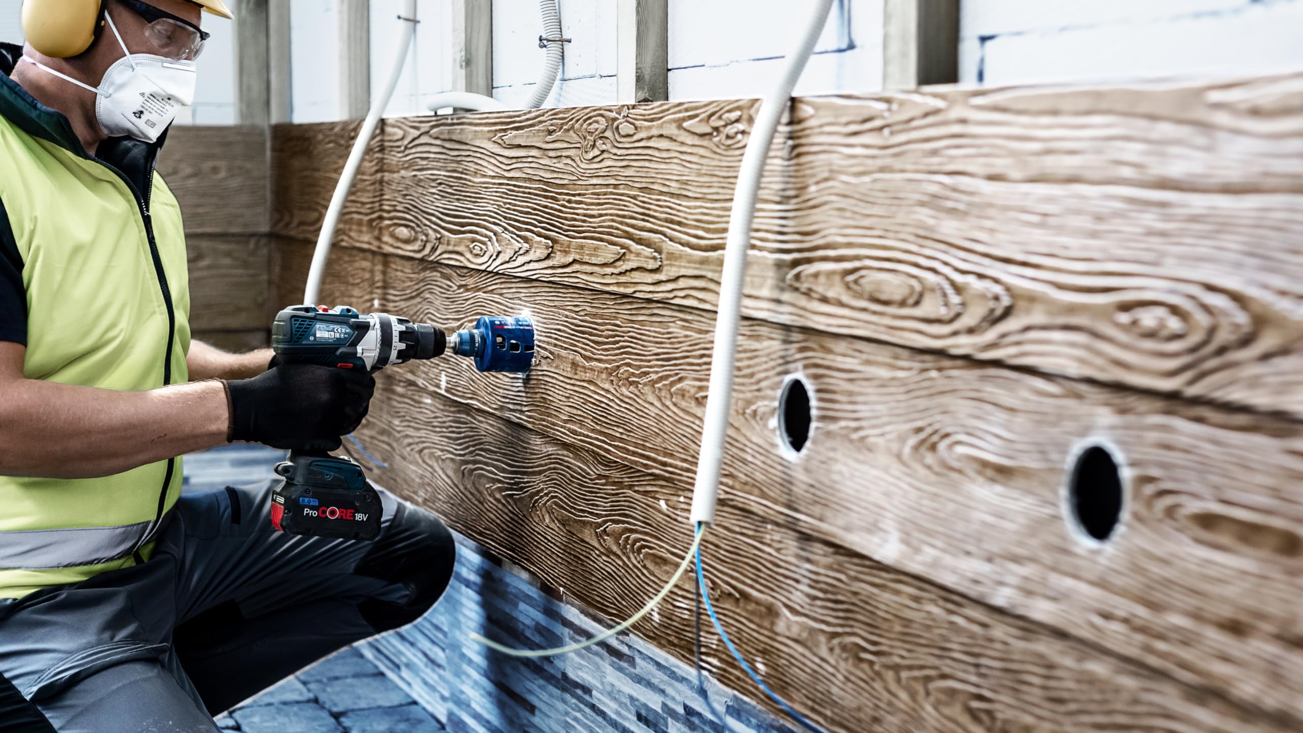 Bosch 11x EXPERT Tough Material Lochsäge Set (für Holz mit Metall, Ziegelstein, Ø 20-76 mm, Professional Zubehör Bohrmaschine/Schrauber)