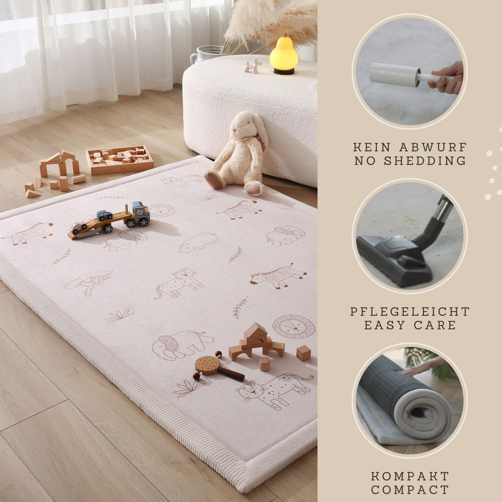 Hakuna Matte Wolkenweiche Spielmatte Baby 170x120x2,5cm – Teppich für Kinderzimmer mit hochwertigem Memory-Schaum – Krabbelmatte Baby mit Rutschfester Unterseite – Krabbeldecke, Tatami Matte