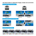 PARKVISION Rückfahrkamera,DC 12-24V Breitspannungs Frontkamera,Clever EIN Schlüssel Schwarzer Knopf,Flexible Einbaulage zulässig,NTSC TV System,4 Richtlinien optional-Schwarz