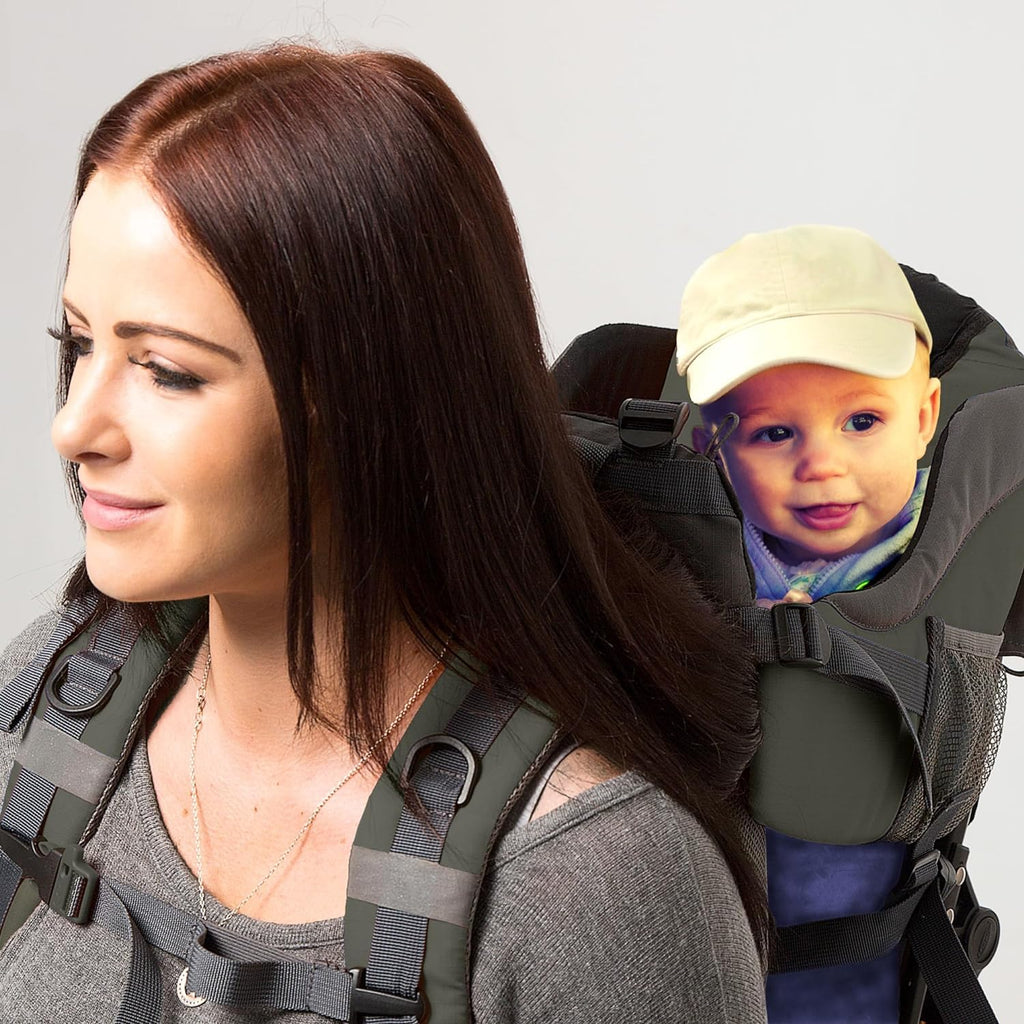 Luvdbaby Kraxe Kindertrage bis 18 Kg - Ergonomisch Kindertragerucksack für Kinder - Premium Toddler Carrier - Baby Tragerucksack - Babytrage Rückentrage Kleinkind - Rucksack mit Kindersitz