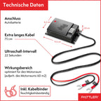 PATTLER® Marderschreck Auto - Marderabwehr mit Ultraschall. Anschluss an 12V Autobatterie. Sofortiger & Langfristiger Marderschutz im Motorraum