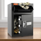 VEVOR 2,5 L Einwurftresor, Deposittresor mit Drop-Slot, elektronischem Codeschloss und 2 Notfallschlüsseln, 355 x 355 x 515 mm, Business Drop Slot Safe für Bargeld, zu Hause, Hotel, Büro