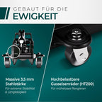 CargoVA Rangierwagenheber 2T hydraulisch | TÜV-Zertifiziert | Hubhöhe 130-330mm | Ideal für PKW & SUV zum Reifenwechsel