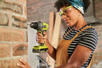 RYOBI 18 V ONE+ 2-Gang Akku-Schlagbohrschrauber R18PD3-215S, 13mm Bohrfutter, 24 Drehmoment Einstellungen, inkl. 4,0 Ah und 2,0 Ah Akku & Ladegerät