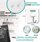 VERGLEICHSSIEGER - Alason® Tritthocker Klappbar 39 cm, Belastbar bis 200 kg – Mit Aufhängehaken & Aufbewahrungstasche – Platzsparender, Faltbarer Hocker in Weiß/Beige für Zuhause, Küche, Bad & Garage