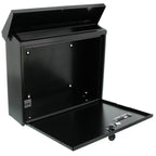 Burg Wächter Briefkasten, A4 Einwurf-Format, EU Norm EN 13724, Inkl. 2 Schlüsseln, Verzinkter Stahl, Journal 5867 E, Eisen, Stahl Eisenfärbig