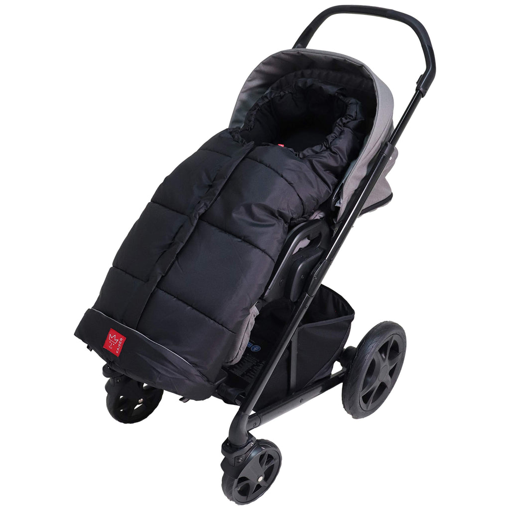 Kaiser Naturfelle 6570825 - Fußsack Iglu Thermo Fleece Farbe: schwarz