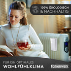 FALKENWERK Keramik Heizkörper Luftbefeuchter [3 Stück] - Universelle Luftbefeuchter Heizkörper mit flexiblem Aufhängehaken - Nachhaltiger Luftbefeuchter Heizung [passend für alle Heizungen] Weiß