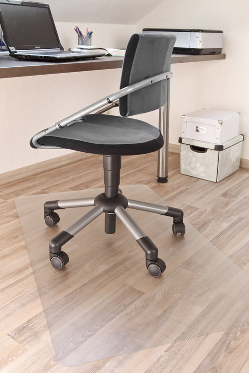 andiamo Bodenschutzmatte Bürostuhl - Verwendung als Bürostuhlunterlage, Bodenschutzmatte Fitness - Bürostuhl Matte transparent, rutschhemmend - pflegeleicht - Bodenschutz für alle Böden 90 x 120 cm