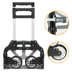 Yaheetech Sackkarre klappbar Transportkarre mit Gummiräder Stapelkarre Handewagen mit Anti-Rutsch Handgriff Transportwagen Trolley belastbar bis 75 kg