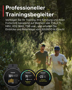 SUUNTO Race S Laufuhr mit AMOLED Touchscreen, Zweifrequenz GPS Sportuhr, Krone & Tastenbedienung, HRV & Schlafverfolgung, KI-basierter Trainingsplan, Kostenlose Offline-Karten, 50m Wasserdicht