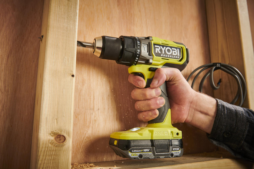 RYOBI 18 V ONE+ Brushless Akku-Schlagbohrschrauber RPD18BL2-0, max. Drehmoment 95 Nm, 24 Drehmomenteinstellungen, 13 mm Schnellspannbohrfutter, G5 GripZone, ohne Akku und Ladegerät