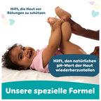 Pampers Sensitive Feuchttücher 15 Packungen mit 80 Stück, 1200 Feuchttücher, ohne Duft, für eine sanfte und weiche Reinigung