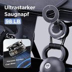 MSXTTLY Vakuum Magnetischer Handyhalterung Auto für Magsafe Autohalterung, 2026 Upgraded Vmag-S1 Handyhalterung Auto Magnet für Alle Handys, 360° Drehbar, Schwarz