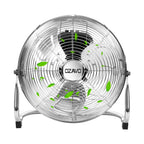 OZAVO Standventilator, Windmaschine ⌀45 cm mit 3 Laufgeschwindigkeiten, Bodenventilator Power, Tischventilator Metall, Luftkühler, verstellbare Neigungswinkel, 80 W