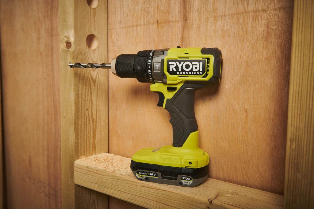 RYOBI 18 V ONE+ Brushless Akku-Schlagbohrschrauber RPD18BL2-0, max. Drehmoment 95 Nm, 24 Drehmomenteinstellungen, 13 mm Schnellspannbohrfutter, G5 GripZone, ohne Akku und Ladegerät