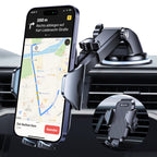 andobil Handyhalterung Auto [2026 Neueste Saugnapf] 3 in 1 Saugnapf & Lüftung Halter Universale KFZ Autohalterung Zubehör für iPhone 17 Pro Max Air 16/15/14/13/12 Samsung Galaxy S25 Ultra/S24/S23 Usw
