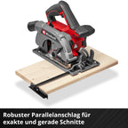 Einhell Akku-Handkreissäge TE-CS 18/165-2 Li - Solo Power X-Change (18 V, Ø 165 mm Sägeblatt, 57 mm Schnitttiefe, werkzeuglose Einstellung, LED, ohne Akku)