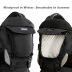 SUNVENO Babytrage Ergonomisch，Baby Carrier mit Abnehmbarer Kapuze, Hüftsitz baby mit Speicheltuch, 3in1 Babybauchtragen für Baby 3-36 Monate, Babyrückentragen 0-20Kg (Schwarz)