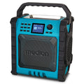 MEDION P66896 Baustellenradio (DAB Plus, DAB+/UKW, integrierter Akku, Farbdisplay, Bluetooth, Powerbank-Funktion, IP54, robust, Zwei Passivradiatoren)