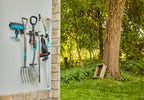 Gardena Gerätehalter Plus: Wandhalterung für Haus- und Gartengeräte, 78 cm Breite, 60 kg Maximalgewicht, platzsparend, flexibel erweiterbar, individuell bestückbar (3509-20)
