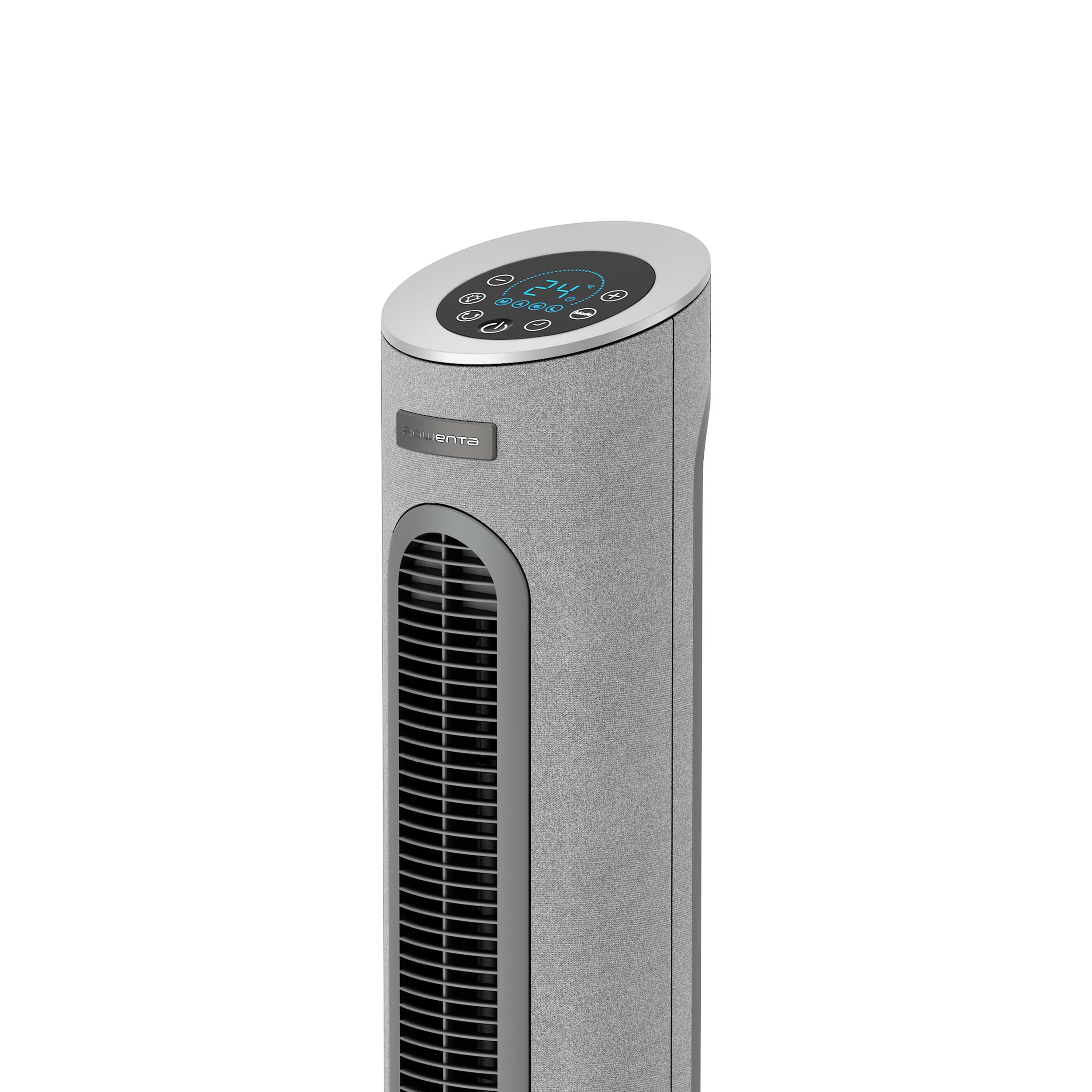 Rowenta Eole Home Turmventilator, nur 40 dB(A) bei niedrigster Geschwindigkeit, energiesparend, 7 Geschwindigkeiten/3 Modi, Timer, Fernbedienung, Grau, VU6980F0