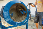 Scheppach Betonmischer MIX160 (650 W, Fassungsvermögen 160 L, Drehzahl 29,5 min-1, langlebig und robust, Zahnräder aus Guss)