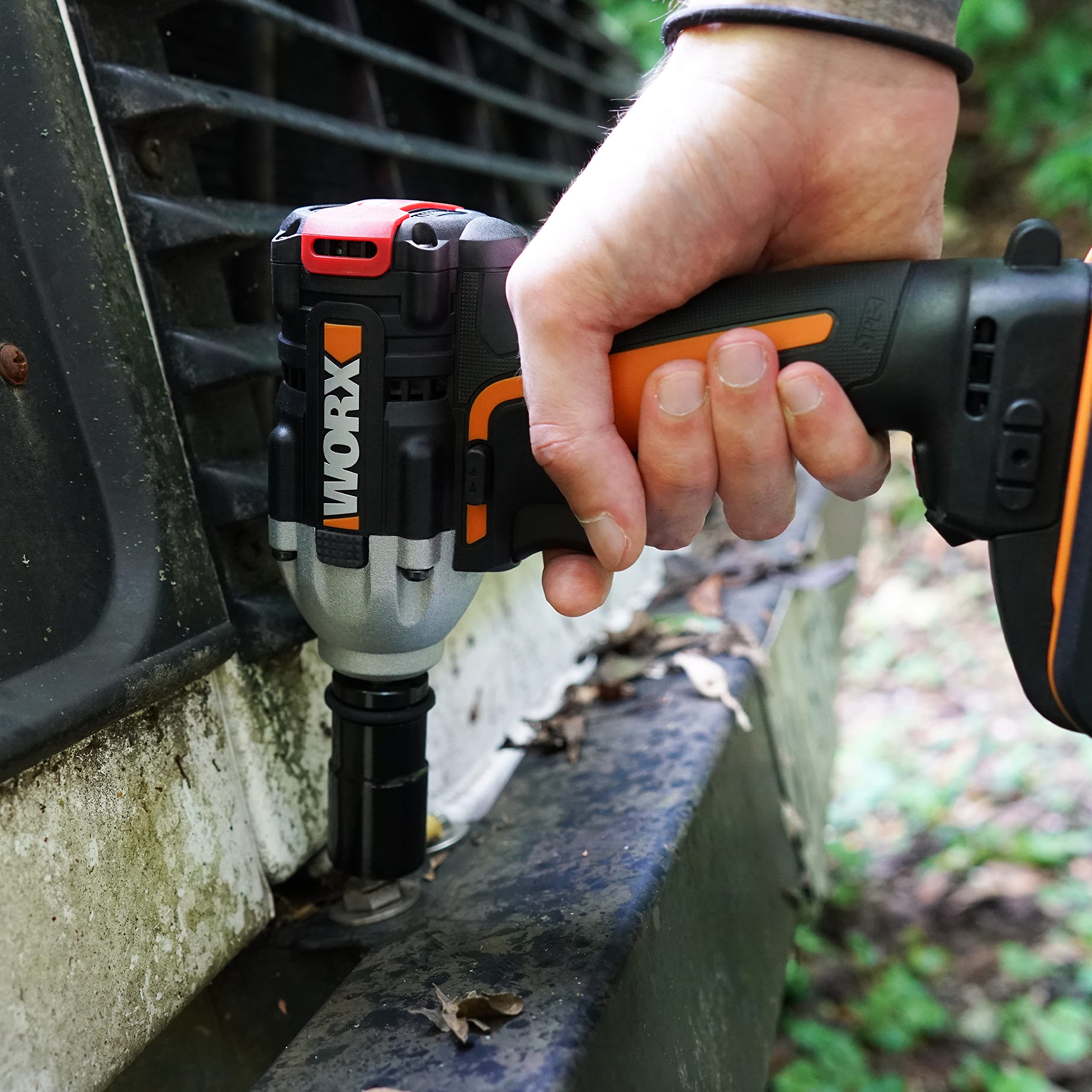 WORX WX272.9 Nitro Bürstenloser Akku Schlagschrauber 20V - 300Nm, Mit Variablem 3-Gang-Getriebe Und LED-Licht - Ideal Für Diverse Schraubarbeiten - Ohne Akku Und Ladegerät