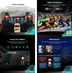 Android 14 Autoradio DVD für Mercedes Benz Klasse ML/GL W164 X164 Unterstützt DAB+ Navi Carplay Bluetooth WiFi A2DP RDS FM/AM Radio DSP Canbus Navigation 4GB RAM+64GB ROM