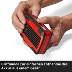 Original Einhell 4 Ah PLUS Power X-Change Starter Kit (1x 18 V 4 Ah PLUS Akku, 1x 3 A Ladegerät, 75 min Ladezeit, passend für alle Power X-Change Geräte)