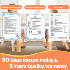 FUNLIO Kindertisch mit 2 Stühlen Set, Kindersitzgruppe Höhenverstellbar für Kinder im Alter von 3-8 Jahren, Leicht Abwischbarer Maltisch für Klassenzimmer/Kindergärten, CPC-Geprüft (3-Teilig)