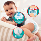 Pampers Baby-Dry Pants Größe 8, 117 Windeln, 17kg+, 360° Passform hilft, Auslaufen zu verhindern