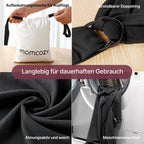 Momcozy Elastisches Tragetuch Baby Neugeborene ab Geburt | Ring Sling Babytragetuch für 3.6-15 kg | Atmungsaktiv & Ergonomisch | OEKO-TEX 100 Zertifiziert,Schwarz