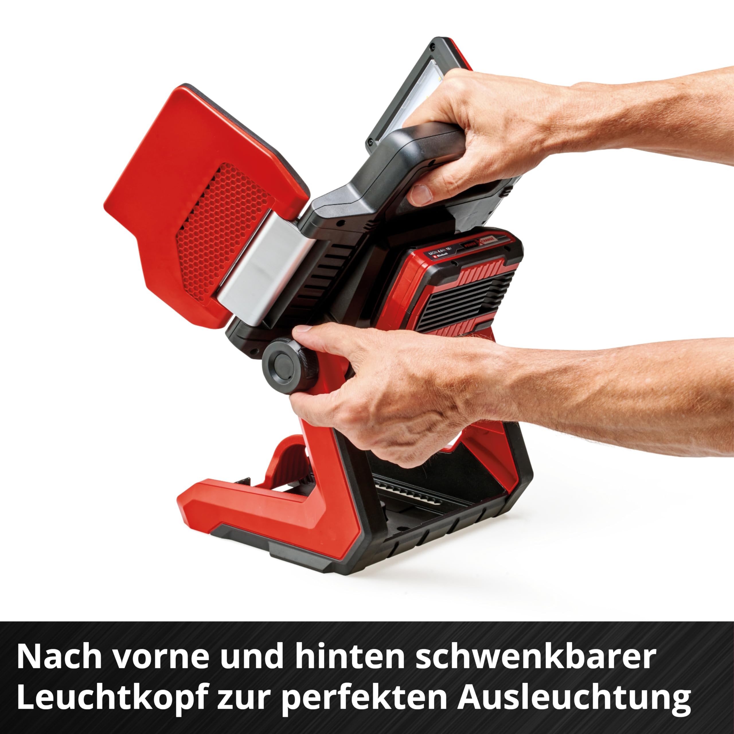 Einhell Akku-Lampe TP-CL 18/3000 Li-Solo Power X-Change (18 V, 3000 lm, schwenkbarer Leuchtkopf, klappbare Leuchtpaneele, 60 LEDs, Helligkeitsregulierung, ohne Akku)