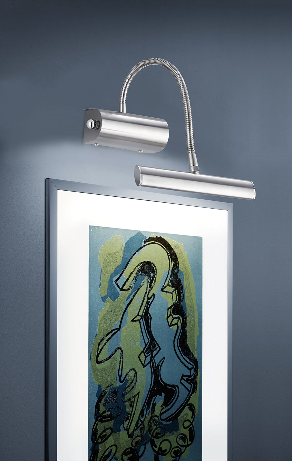 Trio Leuchten LED Wandleuchte Curtis 279770108, Metall Messing matt, 1x 4 Watt, Flexarm, Dimmer